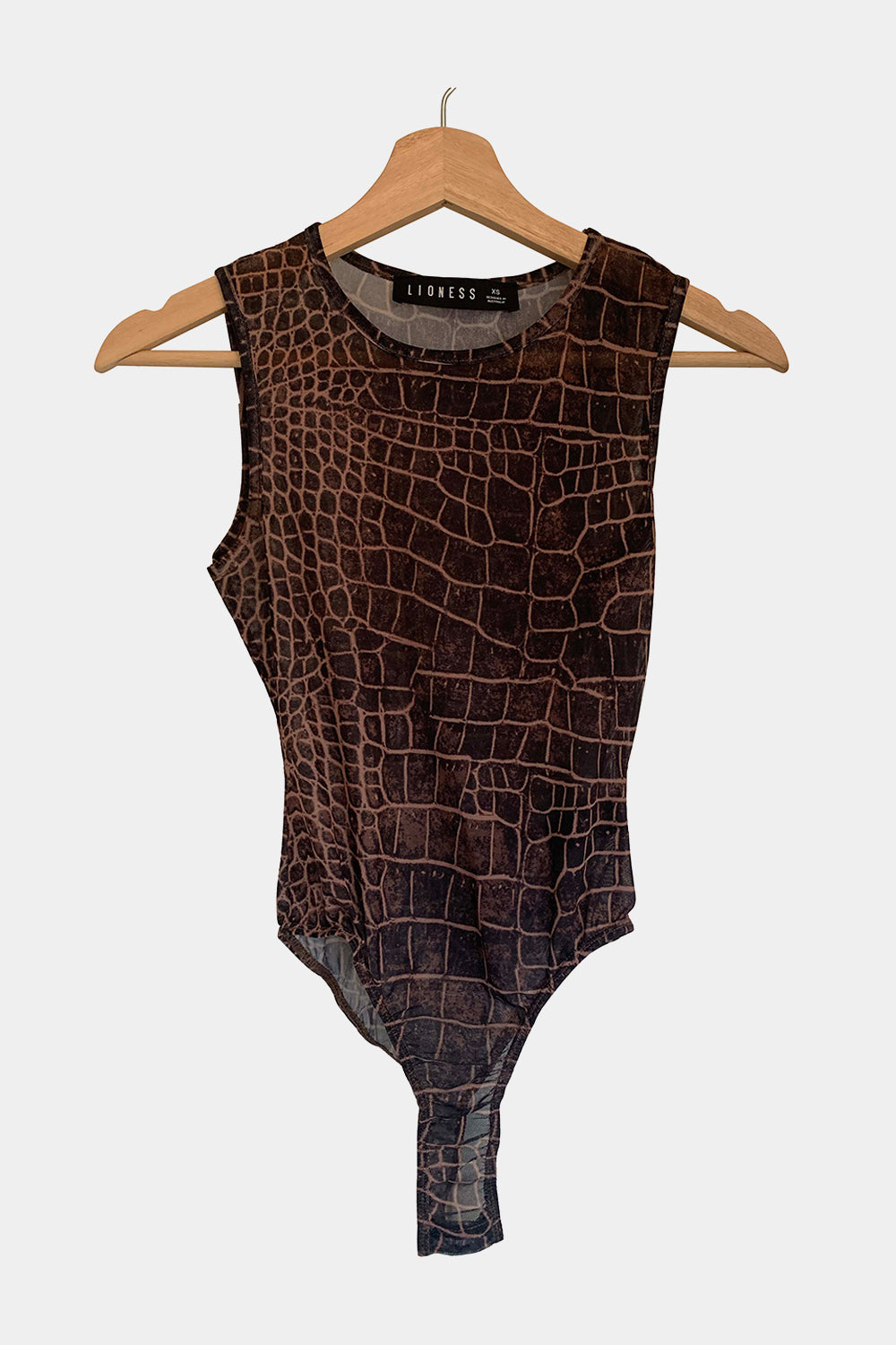 LIONESS Brown Bodysuit