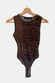 LIONESS Brown Bodysuit