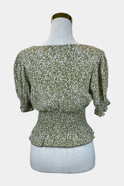 Cotton On Green Floral Top
