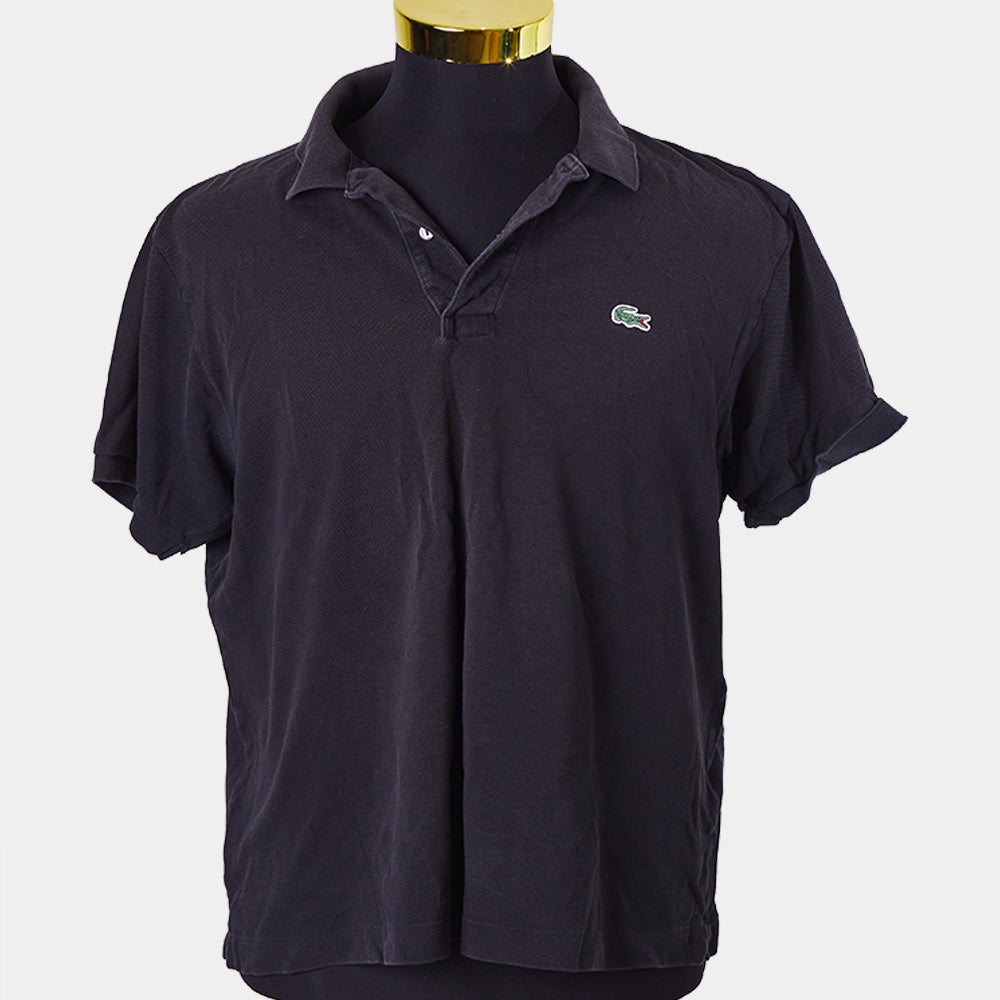 LACOSTE Black Embroidered Logo Polo Shirt