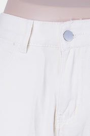 Beginning Boutique Pastel Yellow High Waisted Straight Leg Jeans