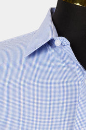 Van Heusen Blue and White Pattern Classic Relaxed Fit Button Down Shirt