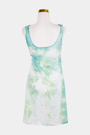 Assorted Brands Green Tie Dye Lace Detail Slip Dress