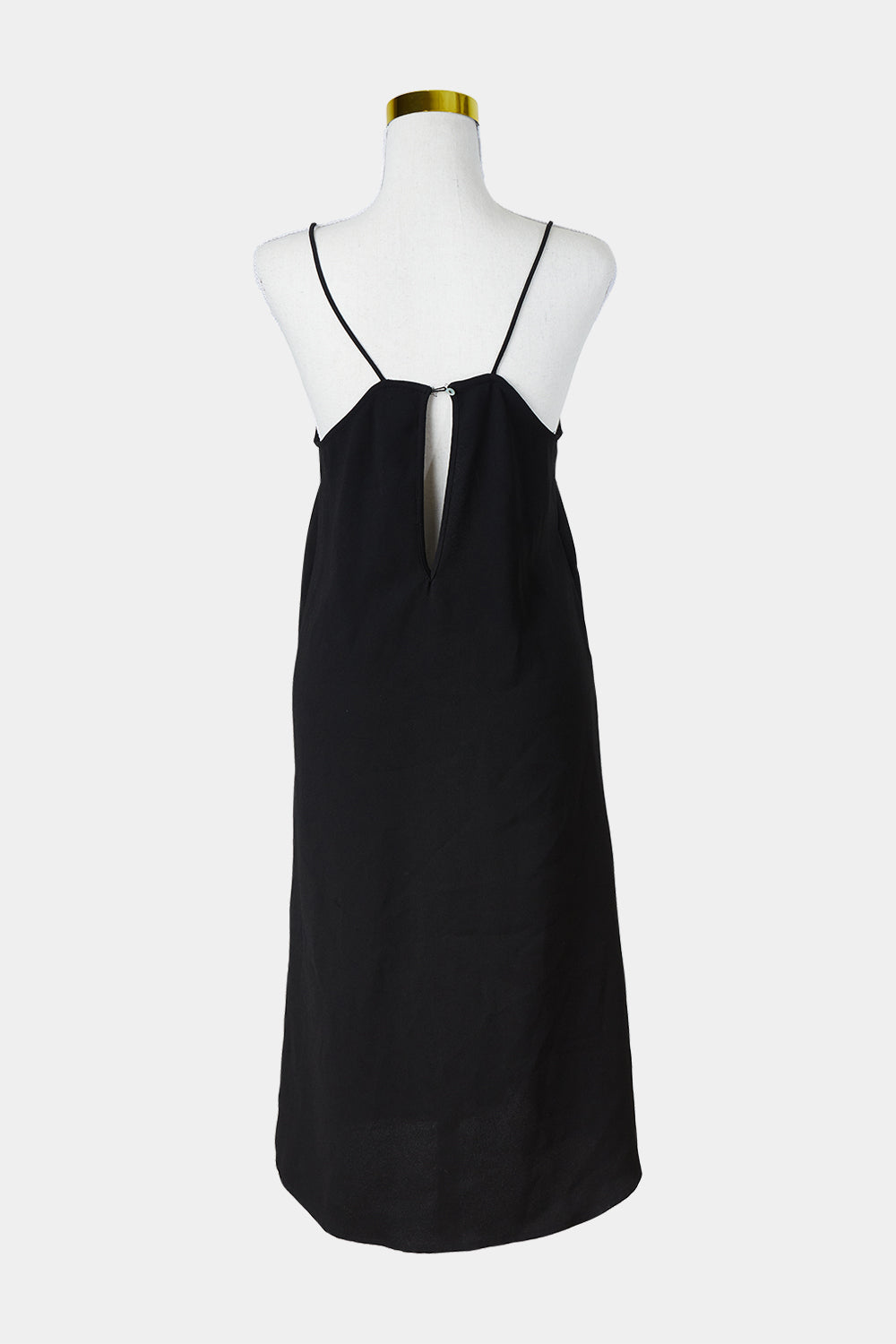 H&M Black Mesh Insert Midi Dress