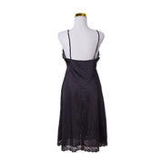 St Michael Black Lace Detail Slip Dress