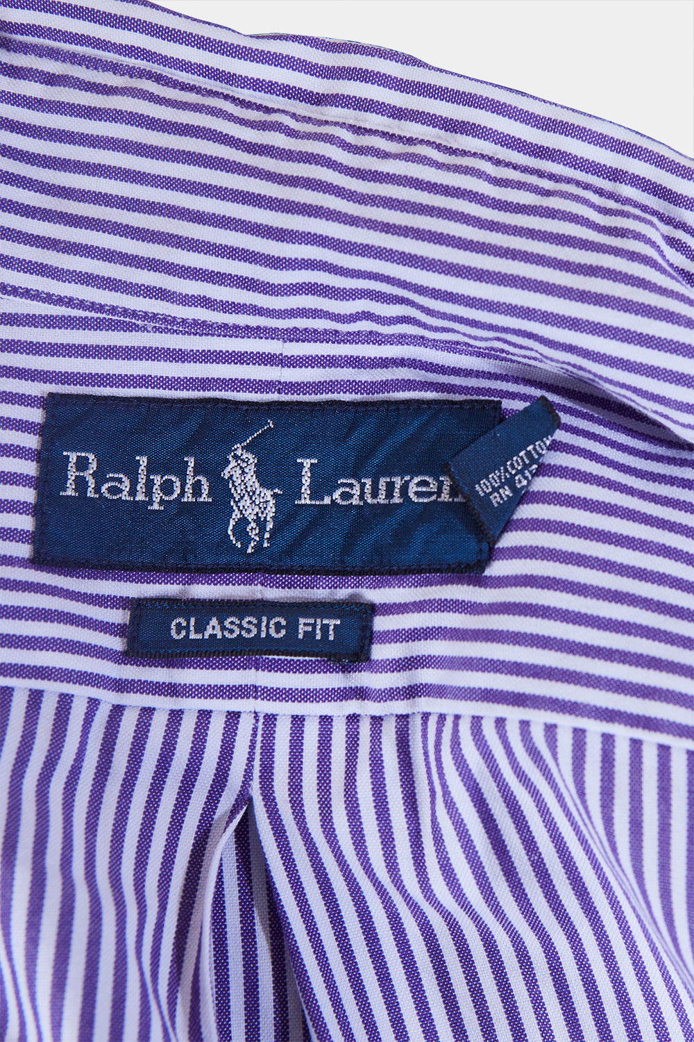 Ralph Lauren Purple Stripe Button Down Shirt