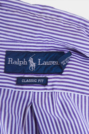 Ralph Lauren Purple Stripe Button Down Shirt
