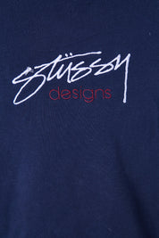 STUSSY Navy Ebroidered Logo Sweater