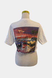 In N Out White Slogan T-Shirt