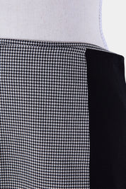 ZARA Black Herringbone Panel Pencil Skirt