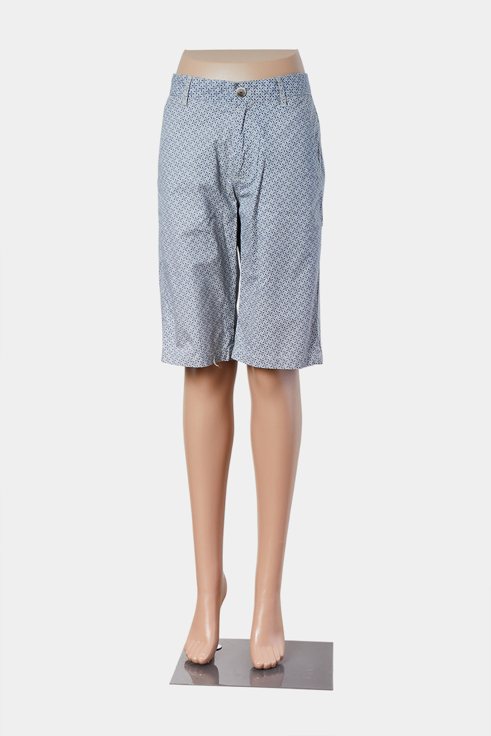 ZARA Blue and Off White Chino Short