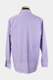 Van Heusen Purple and White Euro Tailored Fit Button Down Shirt