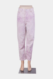 ZARA Pink Tie Dye High Waisted Mom Jeans