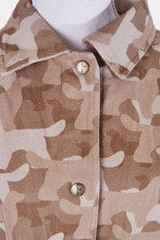 Unreal Fur Brown Camouflage Shacket