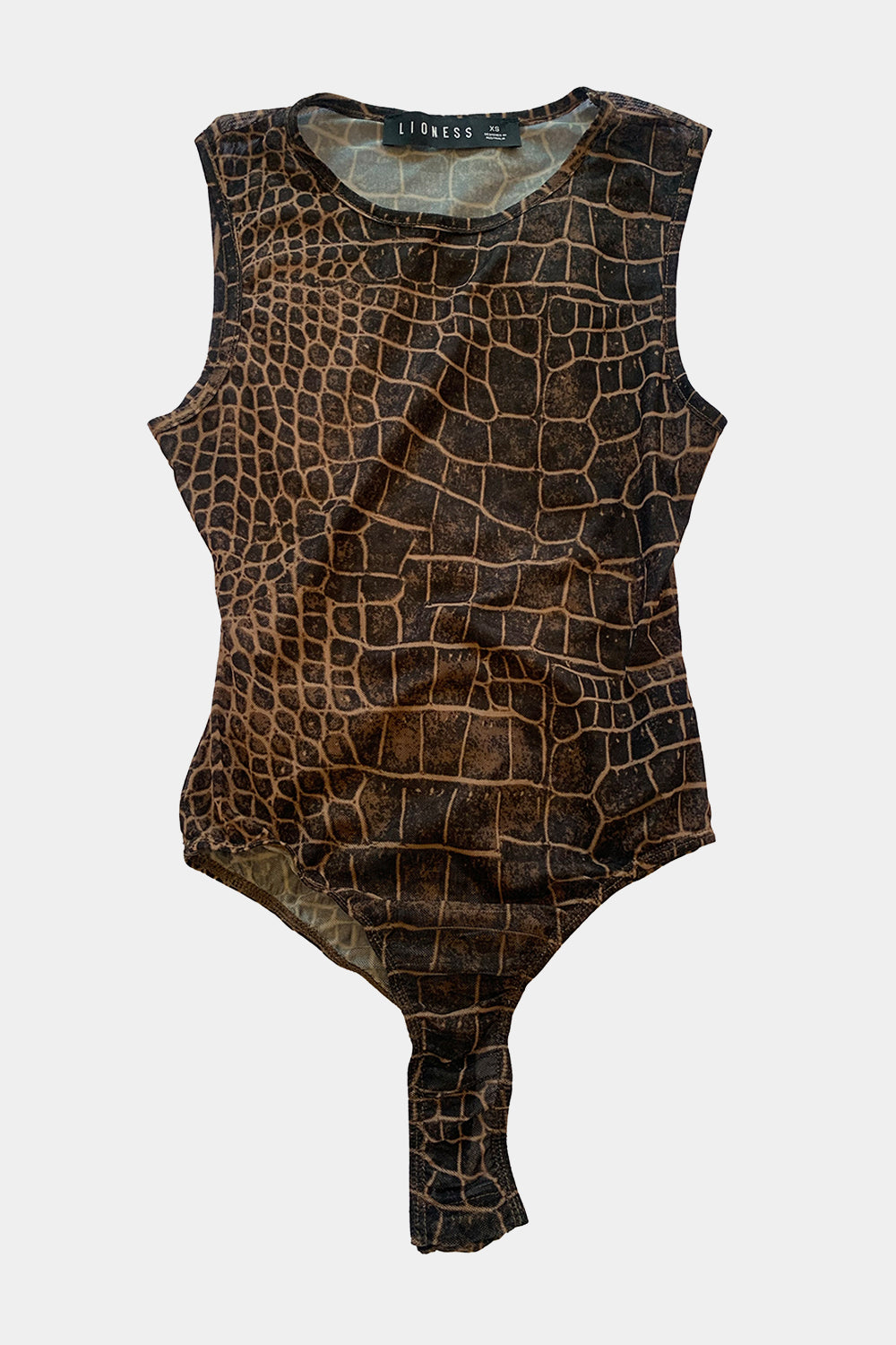 LIONESS Brown Bodysuit