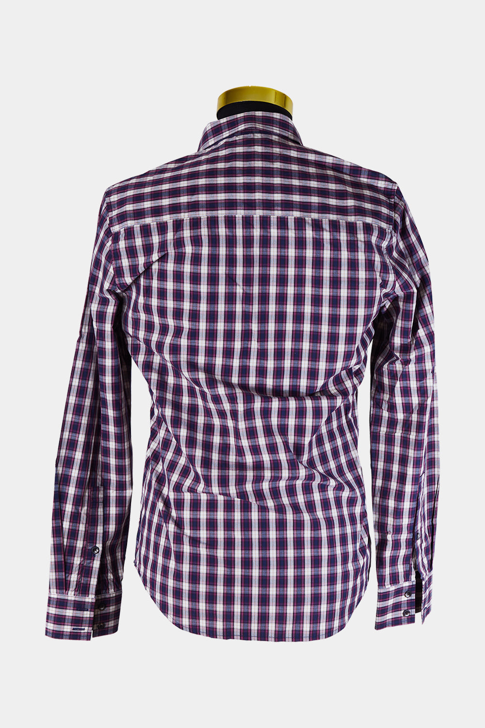 AUTONOMY Red Plaid Button Down Shirt