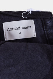Abrand Jeans Black Denim Tie Back Crop Top