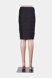 STELLA Black and Brown Textured BodyCon Pencil Skirt