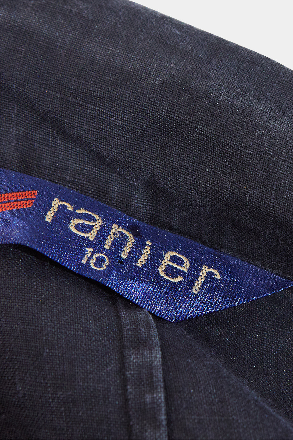 RANIER Black Beaded Linen Blazer