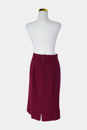 COVERS Burgundy Pencil Skirt