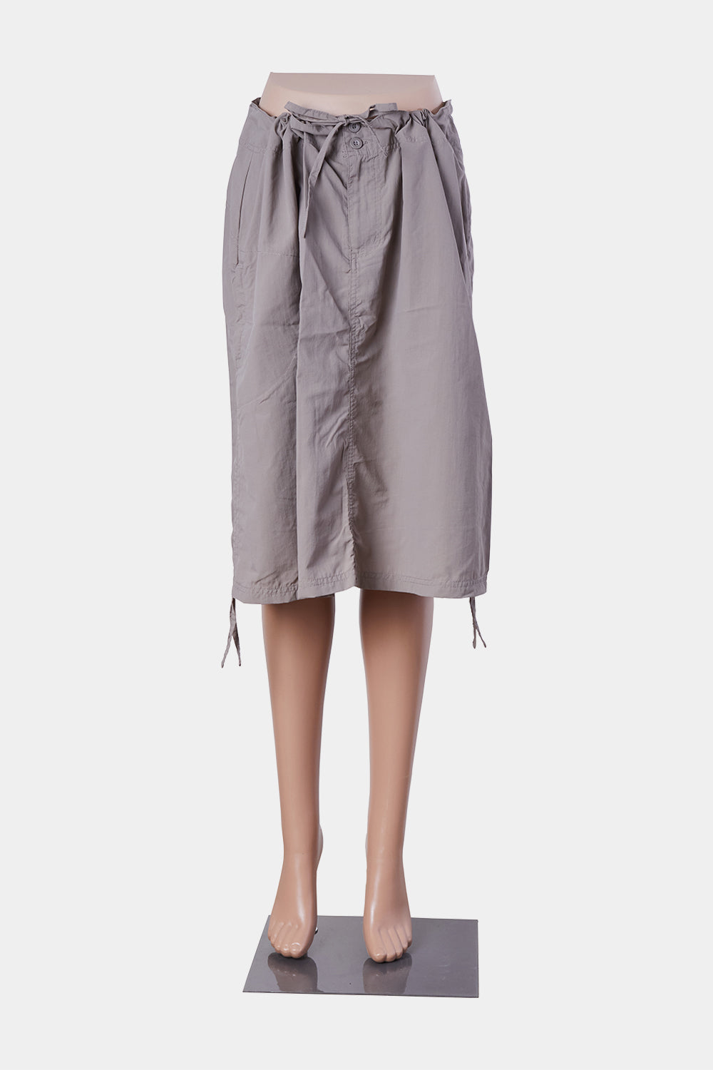 KATHMANDU Brown Drawstring Midi Skirt
