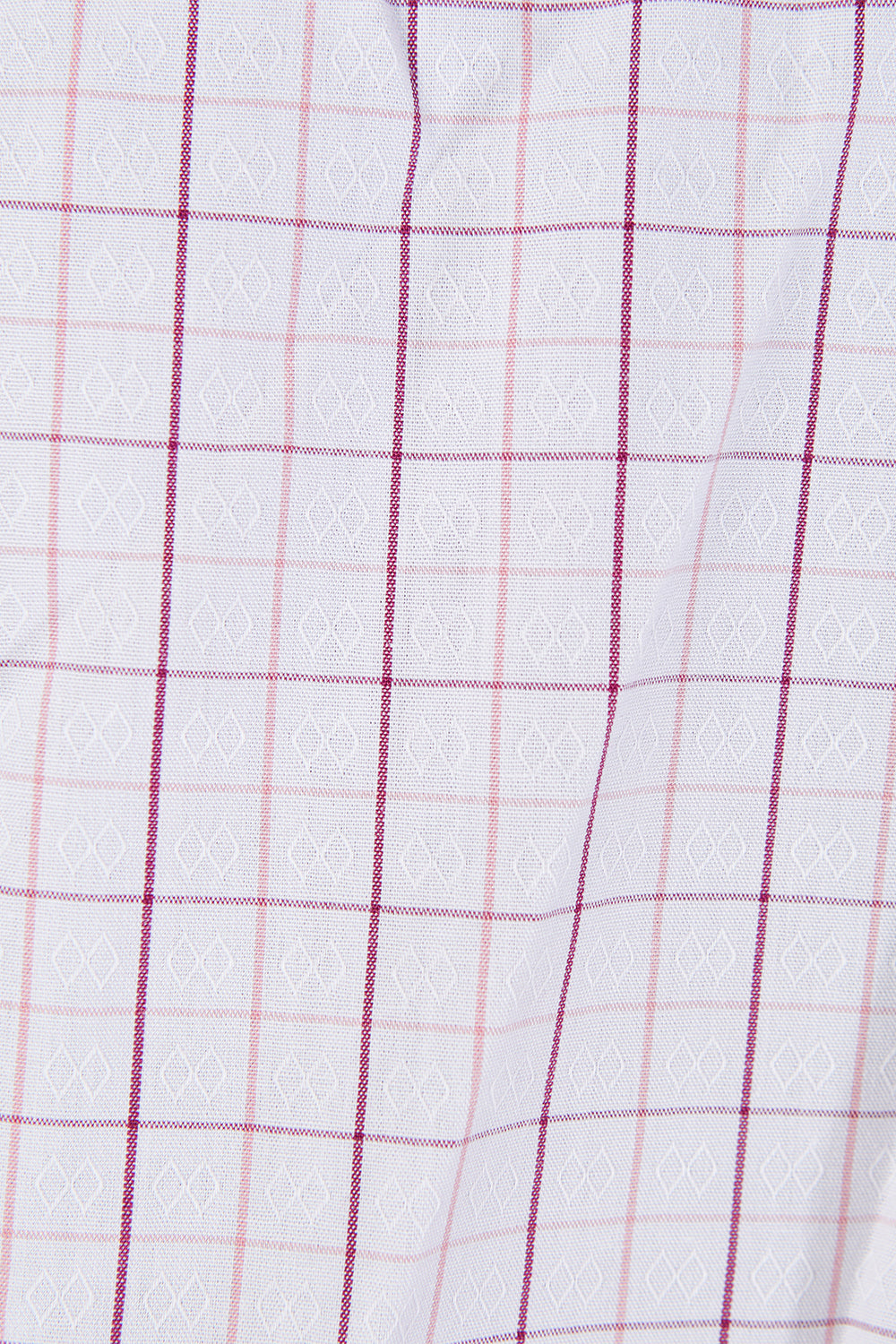 Van Heusen White Pink Purple Pattern Button Down Shirt