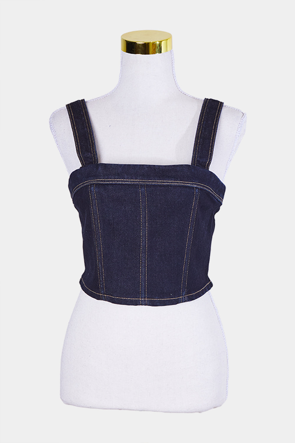 Abrand Jeans Indigo Denim Crop Top