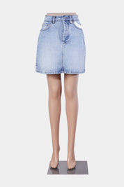 Saba Denim Blue High Waisted Denim Skirt