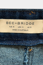Bec + Bridge Blue Denim Corset Top