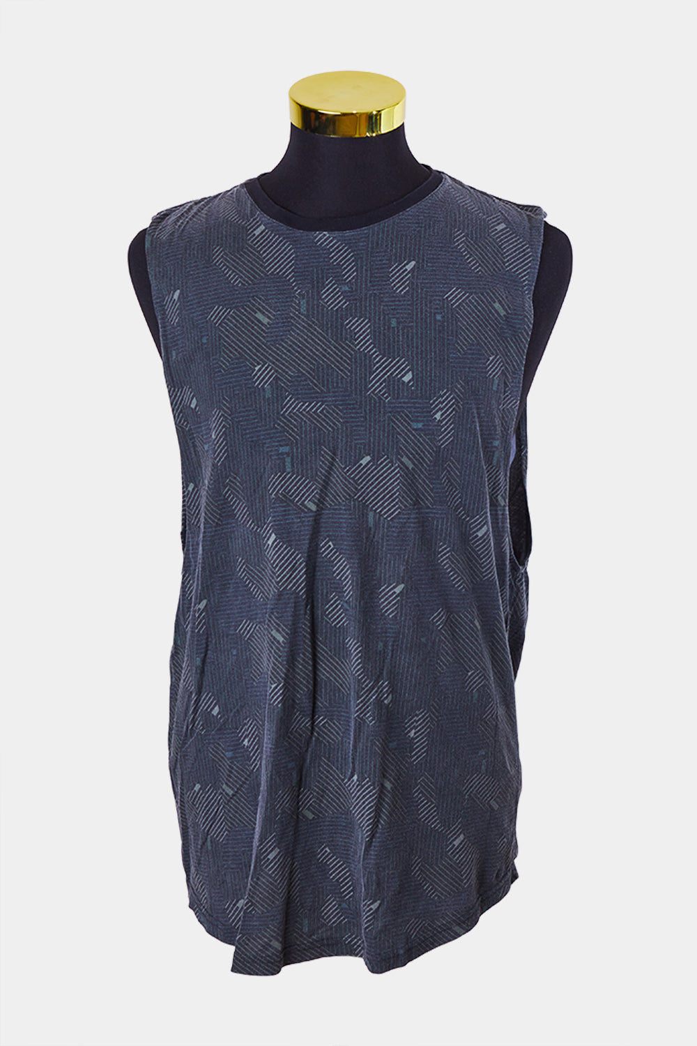 Nana Judy Green and Black  Sleeveless Long Tank Shirt