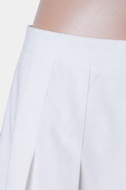 Luck And Trouble White Skater Skirt