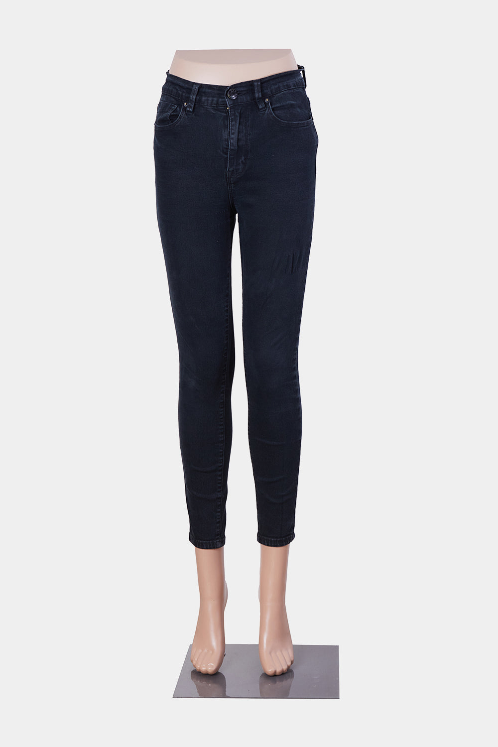BDG Navy High Rise Ankle Grazer Skinny Jeans