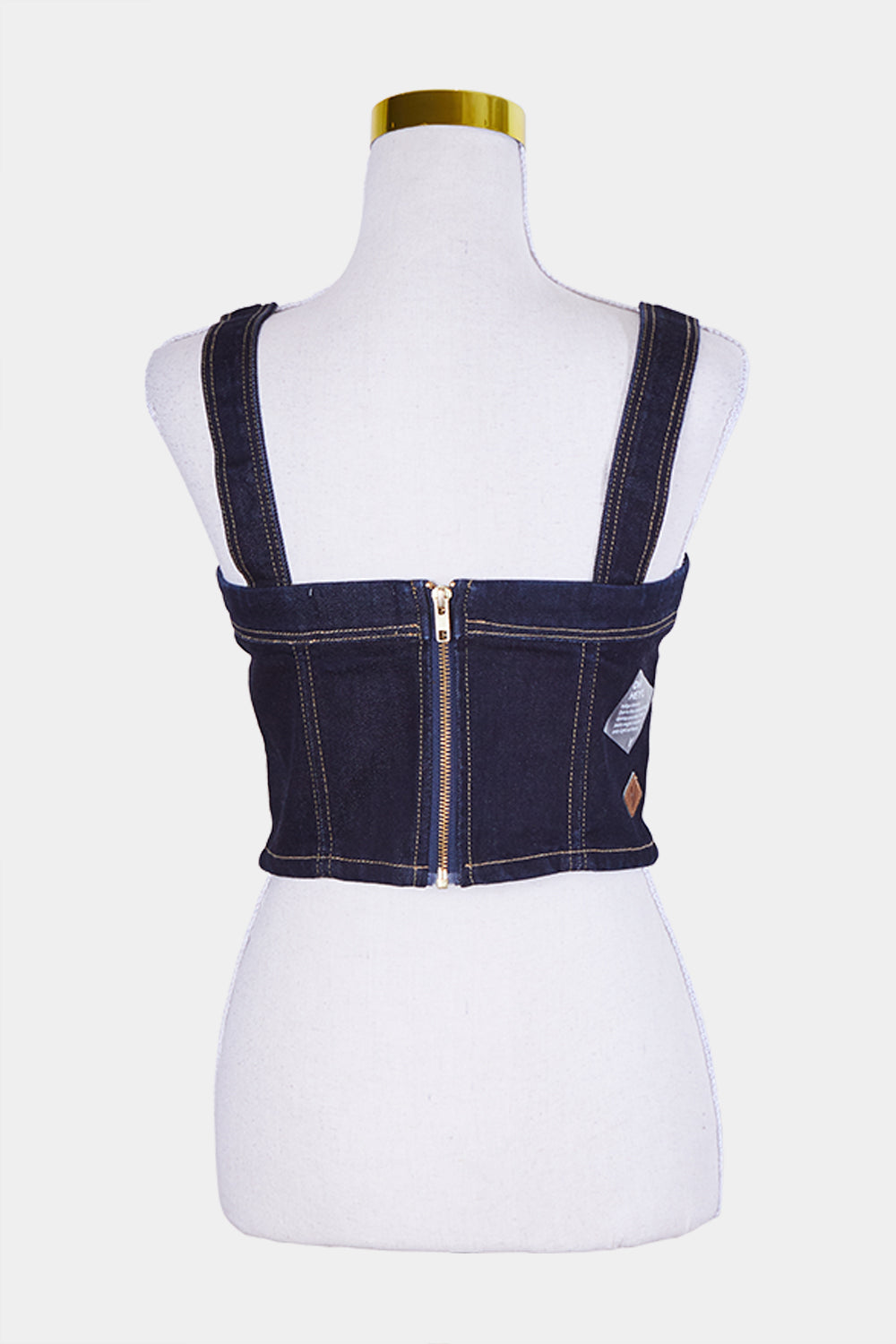 Abrand Jeans Indigo Denim Crop Top