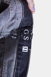 GUESS Black Distressed Relaxed Fit Jeans