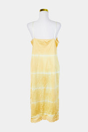 Vanity Fair Yellow Tie Dye Lace Detail Slip Dress