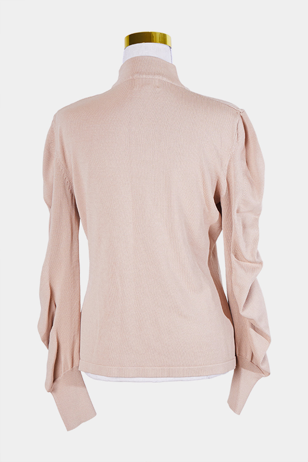 Seed Heritage Beige High Neck Knit Top