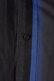 David Smith Blue and Black Button Down Shirt