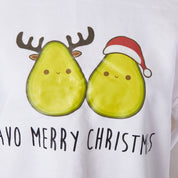 GILDAN White Print Christmas Sweater