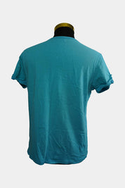 BLAQ Blue V-Neck T-Shirt
