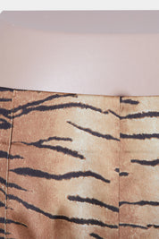 Hansen And Gretel Brown and Black Tiger Print Capri Pants