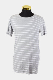 Sampson & Taylor Grey and White Stripe S