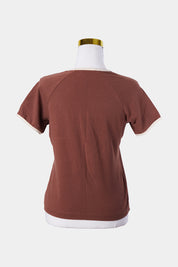 PUMA Brown Retro Print Stretch T Shit
