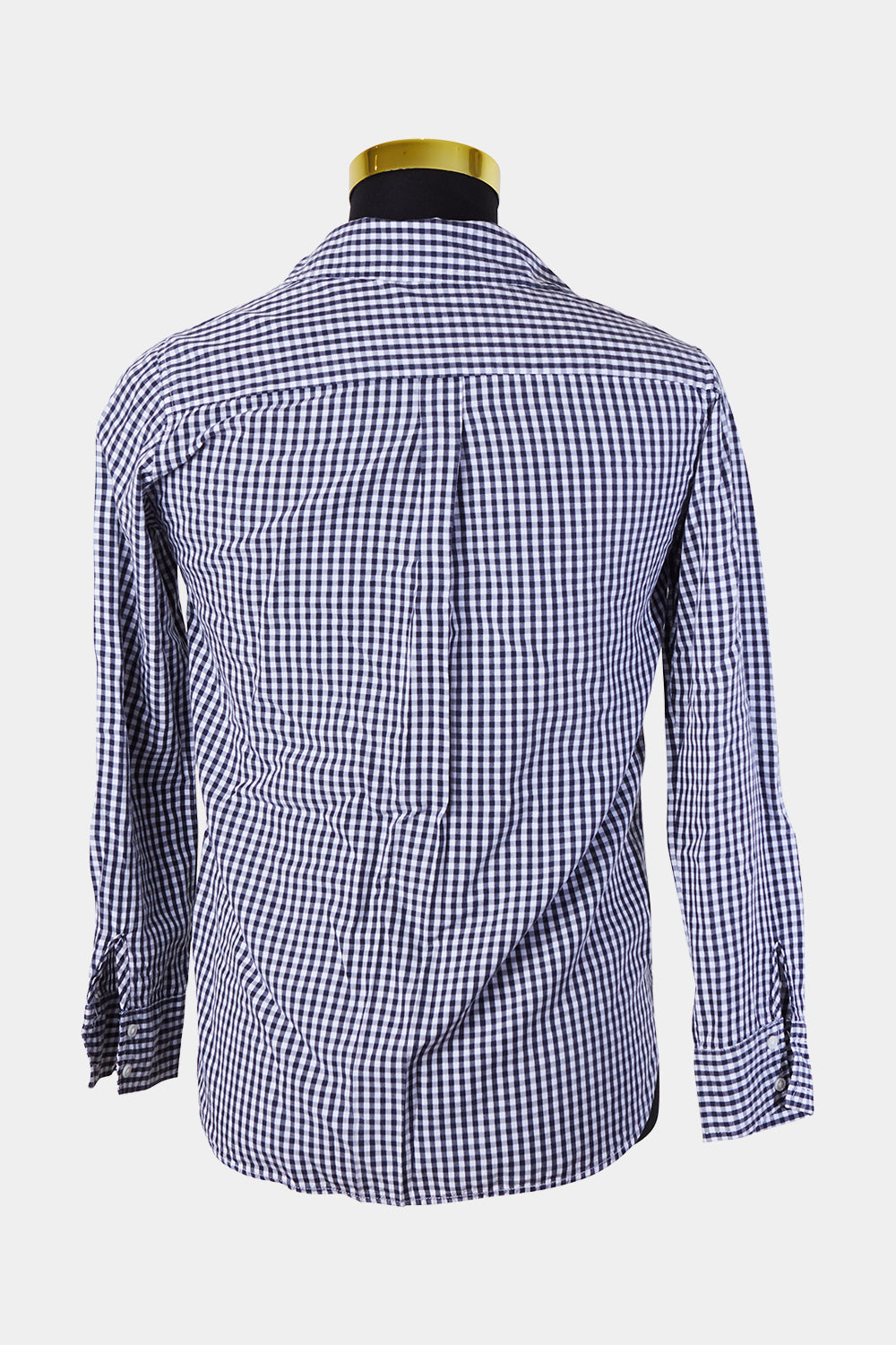 ZARA Black and White Gingham Pocket Detail Button Down Shirt