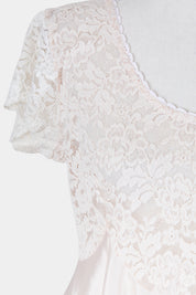 Assorted Brands Pale Pink Lace Detail Gown