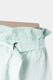 BASSIKE Mint Green Belted Shorts