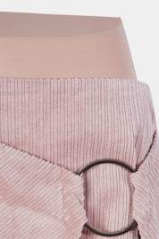 CUE Dusty Pink Ring Detail Midi Skirt