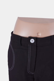 C/meo Collective Black High Waisted Stitch Detail Trousers