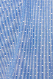 Van Heusen Blue and White Pattern Classic Relaxed Fit Button Down Shirt