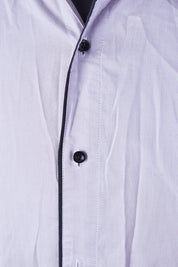 YD Beige Black Trim Detail Button Down Shirt