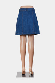 Old Navy Blue Denim Button Down Skirt